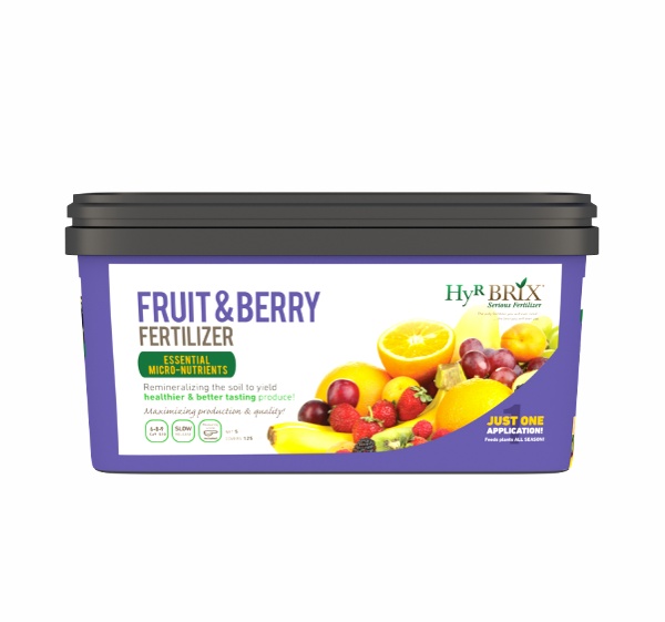 Hyr Brix® Fruit & Berry Fertilizer 5 lb Pail - 6 per case - Fertilizers